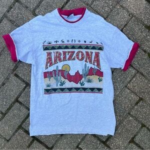 Arizona Graphic T-Shirt with Red Accents